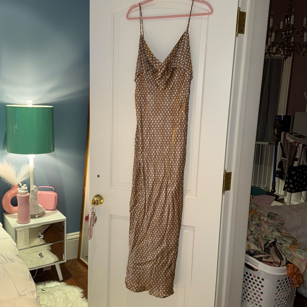 DISSH Brown Polka Dot Dress